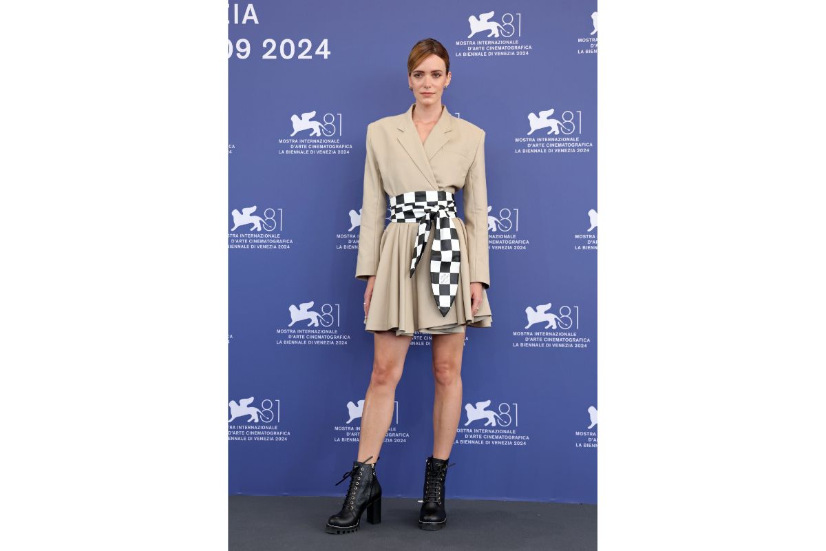 Stacy Martin In Louis Vuitton At The Photocall Of “The Brutalist”