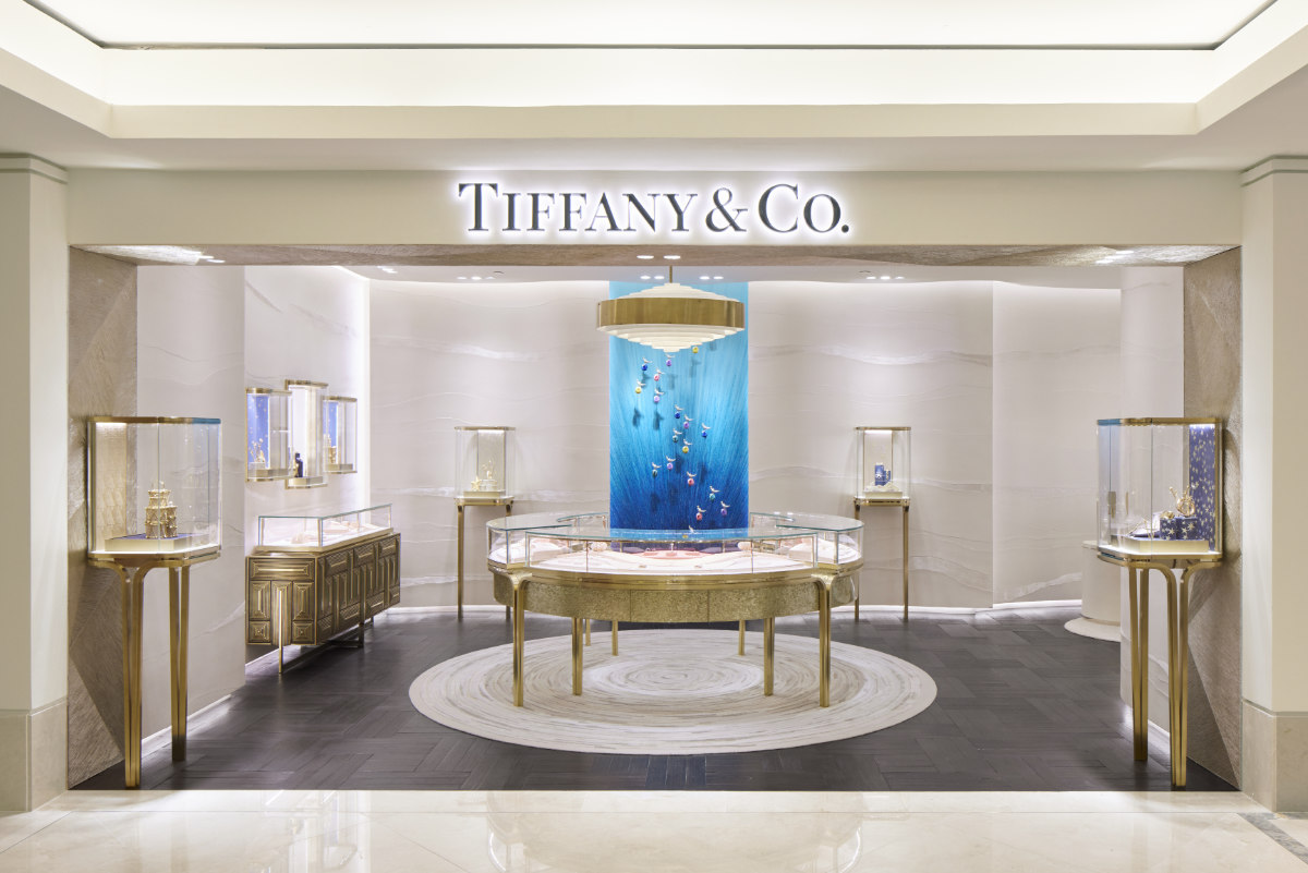 File photo dated April 9, 2020 of Tiffany & Co in Paris, France