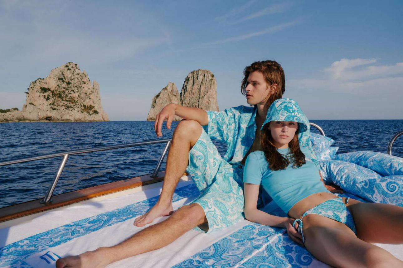Etro Presents The "Liquid Paisley Beach" Collection And Opens The Season With An Event In Capri