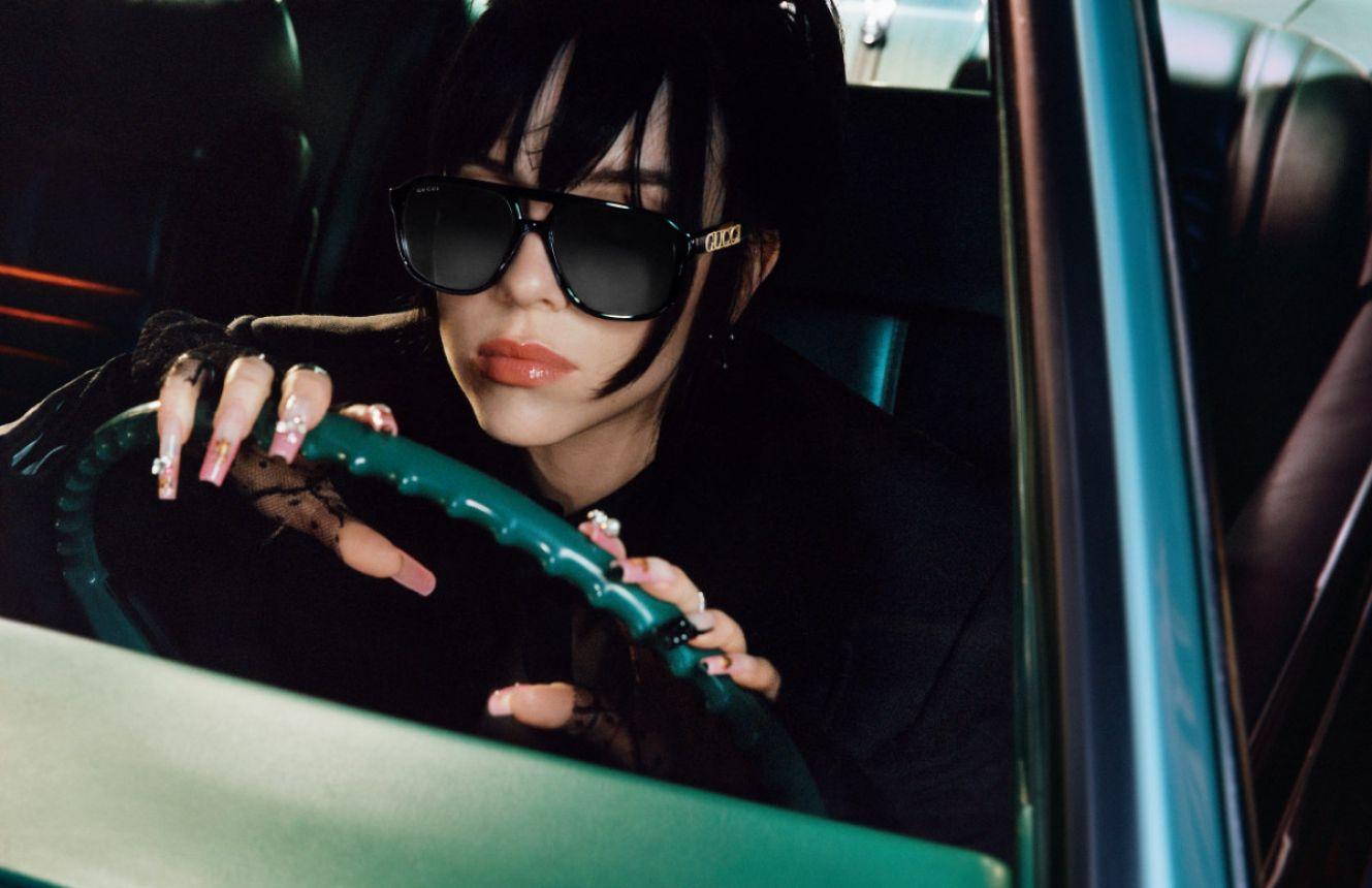 Billie Eilish Debuts As The Face Of The New Gucci Eyewear Campaign