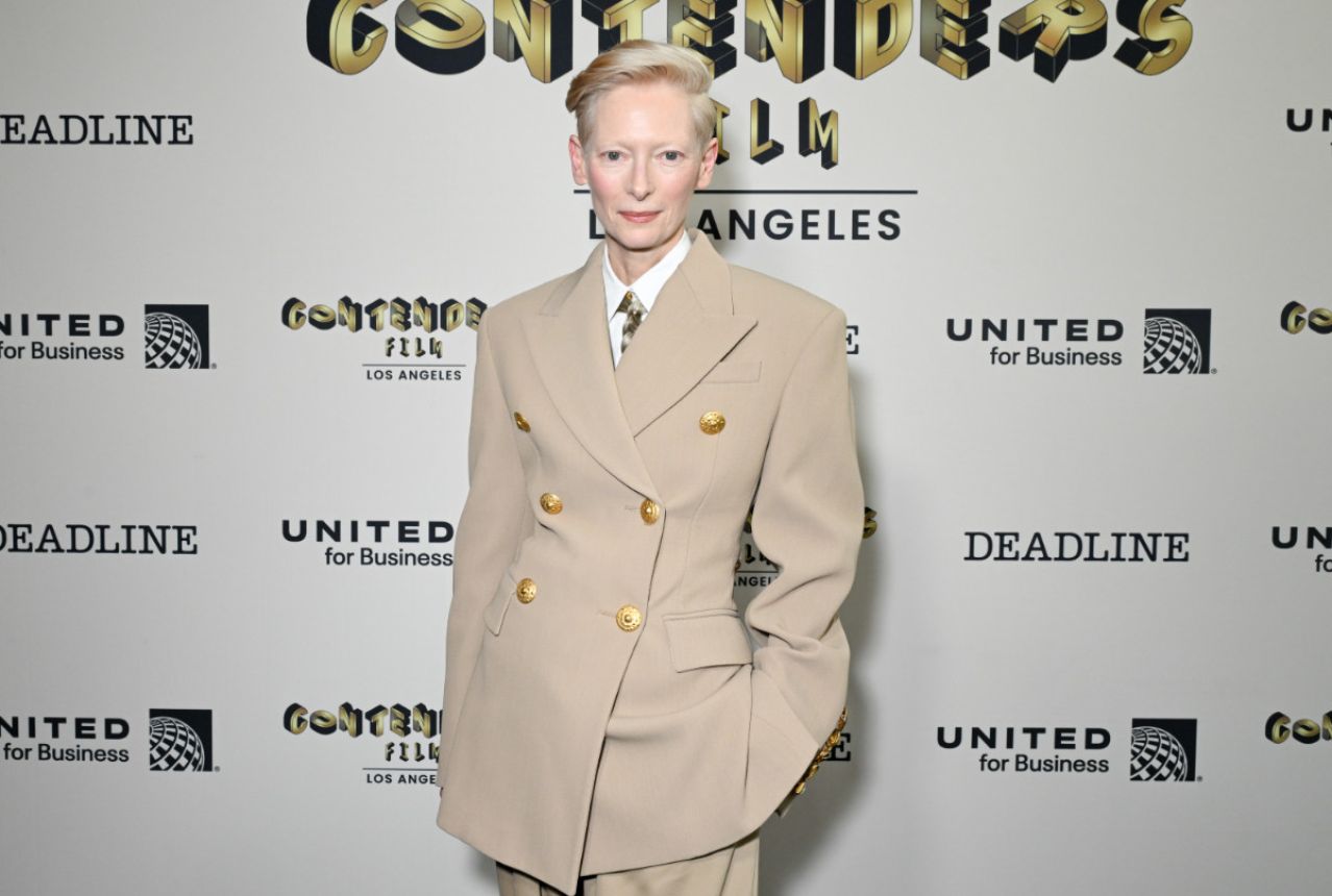 Tilda Swinton In Schiaparelli At The 2024 Deadline Contenders Film