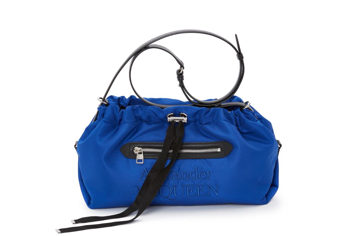 Alexander mcqueen blue online bag