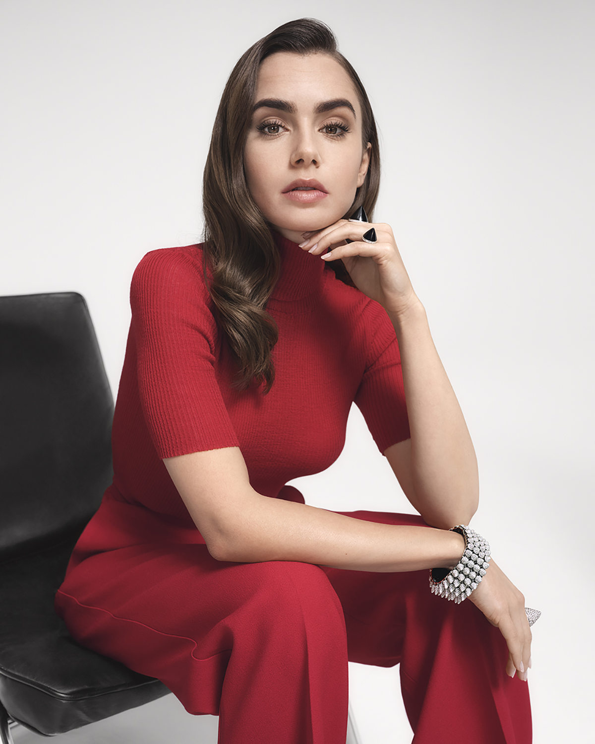 Lily Collins Is The Face Of The Clash [Un]Limited Jewellery Collection And Double C De Cartier Bag.