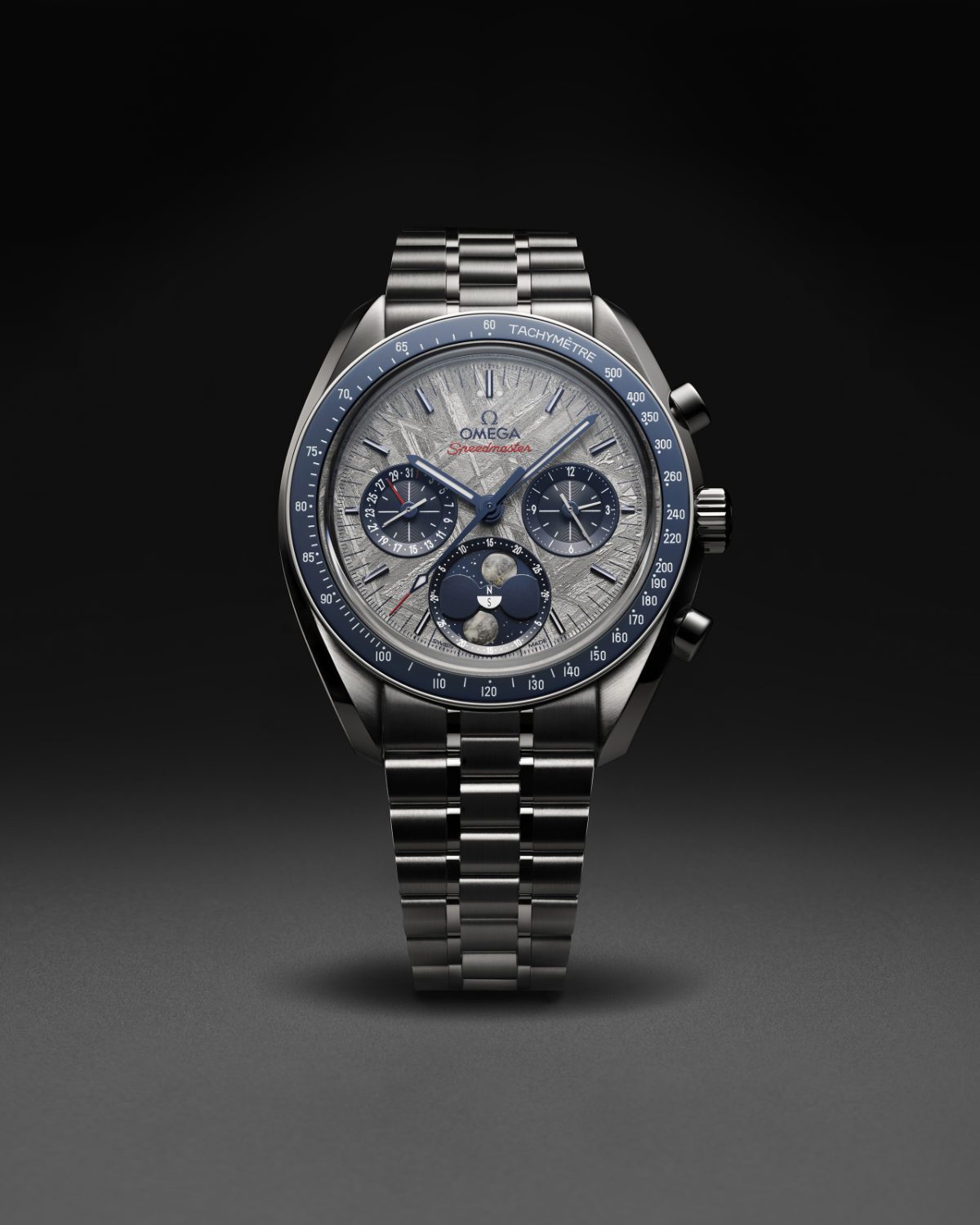 OMEGA Launches Its New Speedmaster Moonphase Meteorite