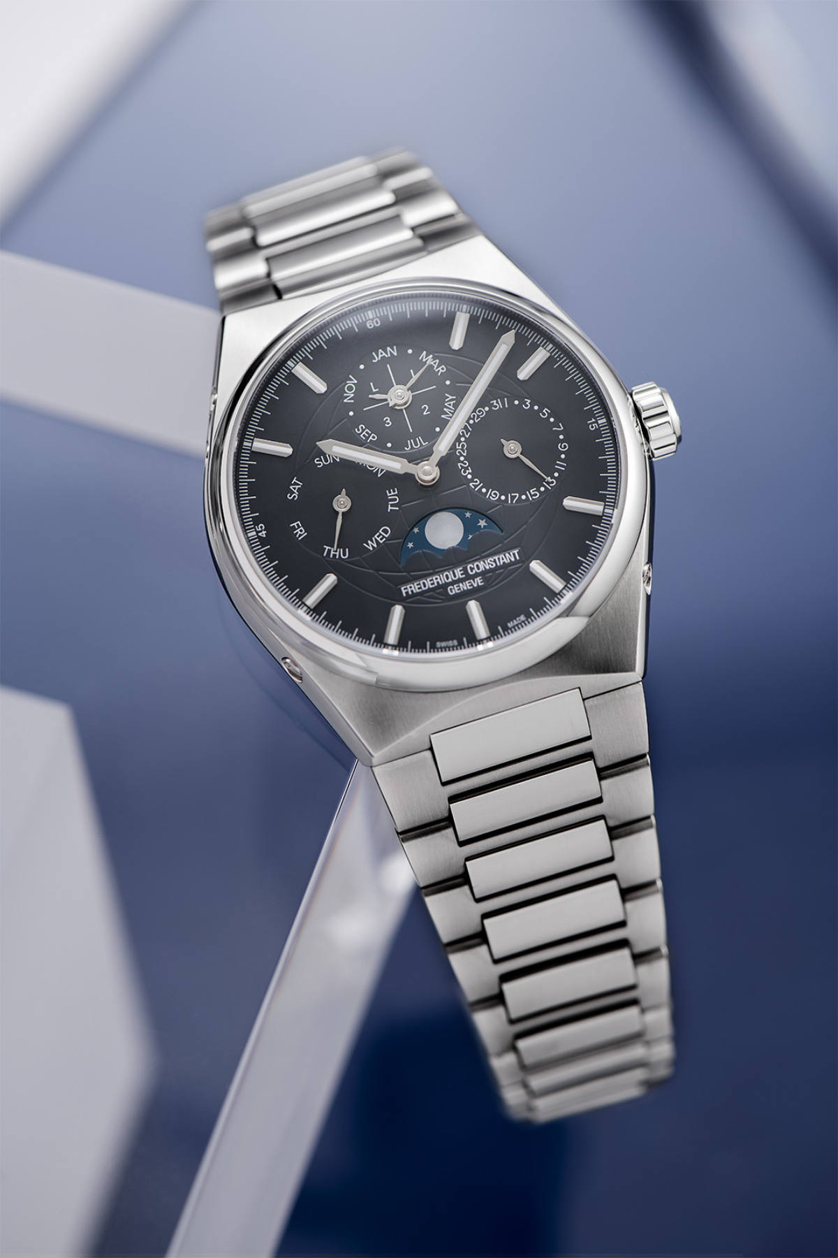 Frederique Constant's Highlife Perpetual Calendar Manufacture: A New Exclusive Blue-Grey Variation