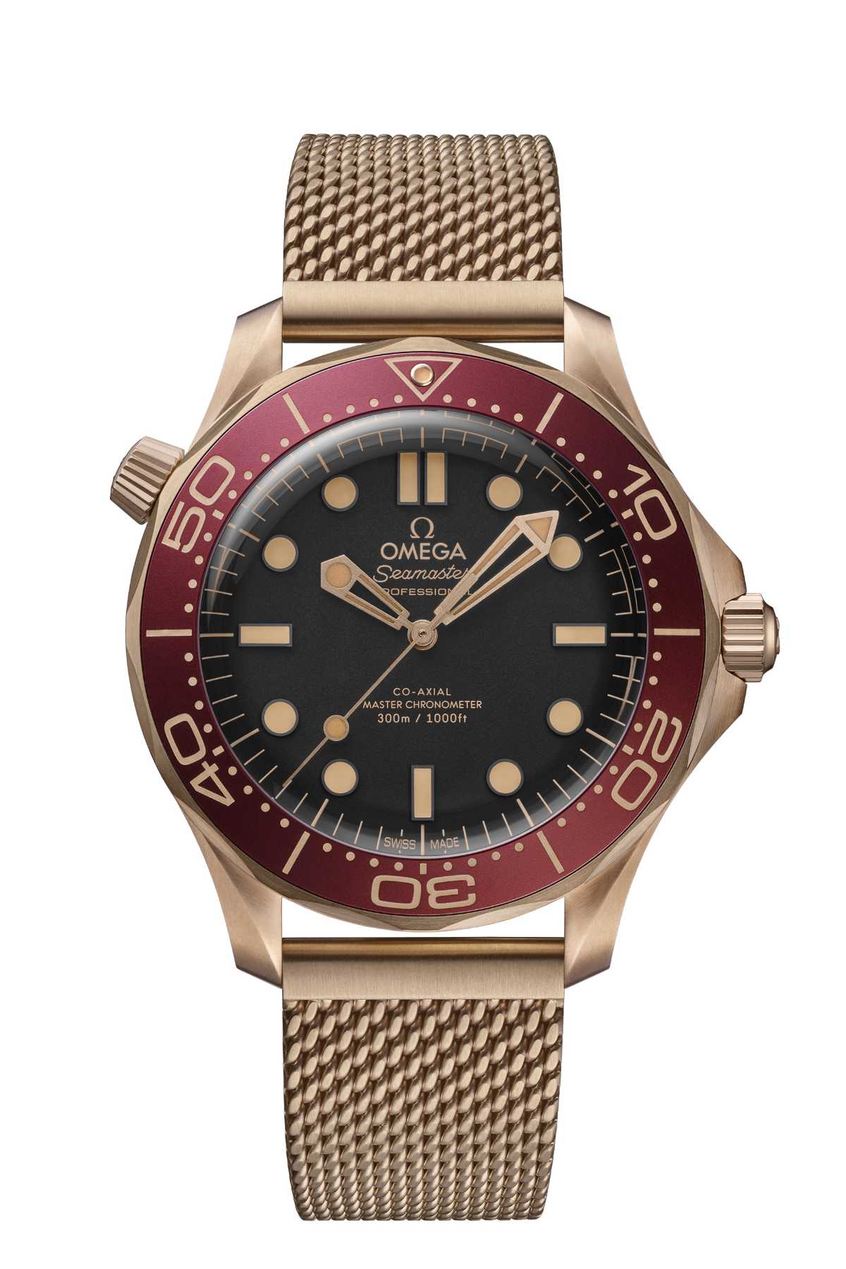 The OMEGA Seamaster Diver 300M In Bronze Gold And Burgundy