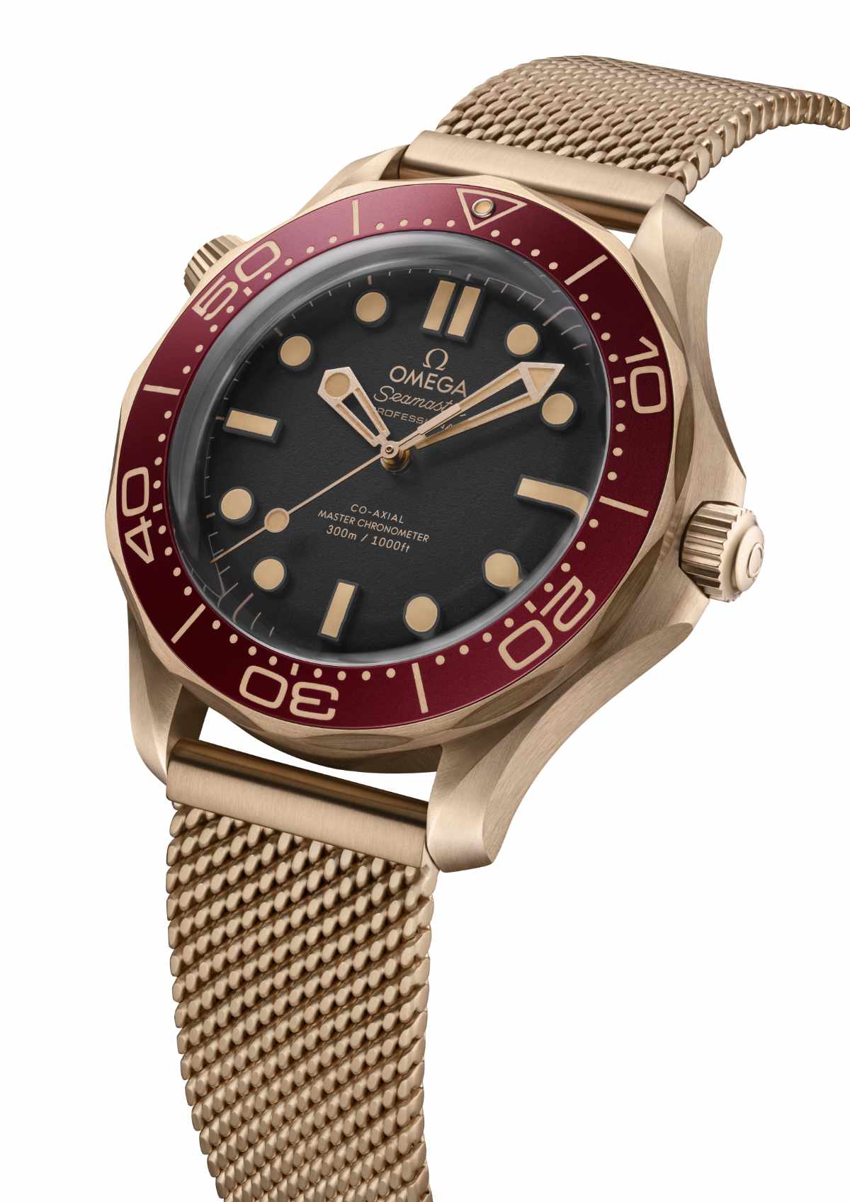 The OMEGA Seamaster Diver 300M In Bronze Gold And Burgundy