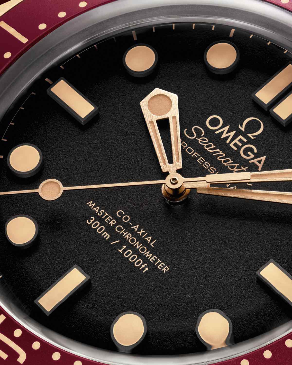 The OMEGA Seamaster Diver 300M In Bronze Gold And Burgundy