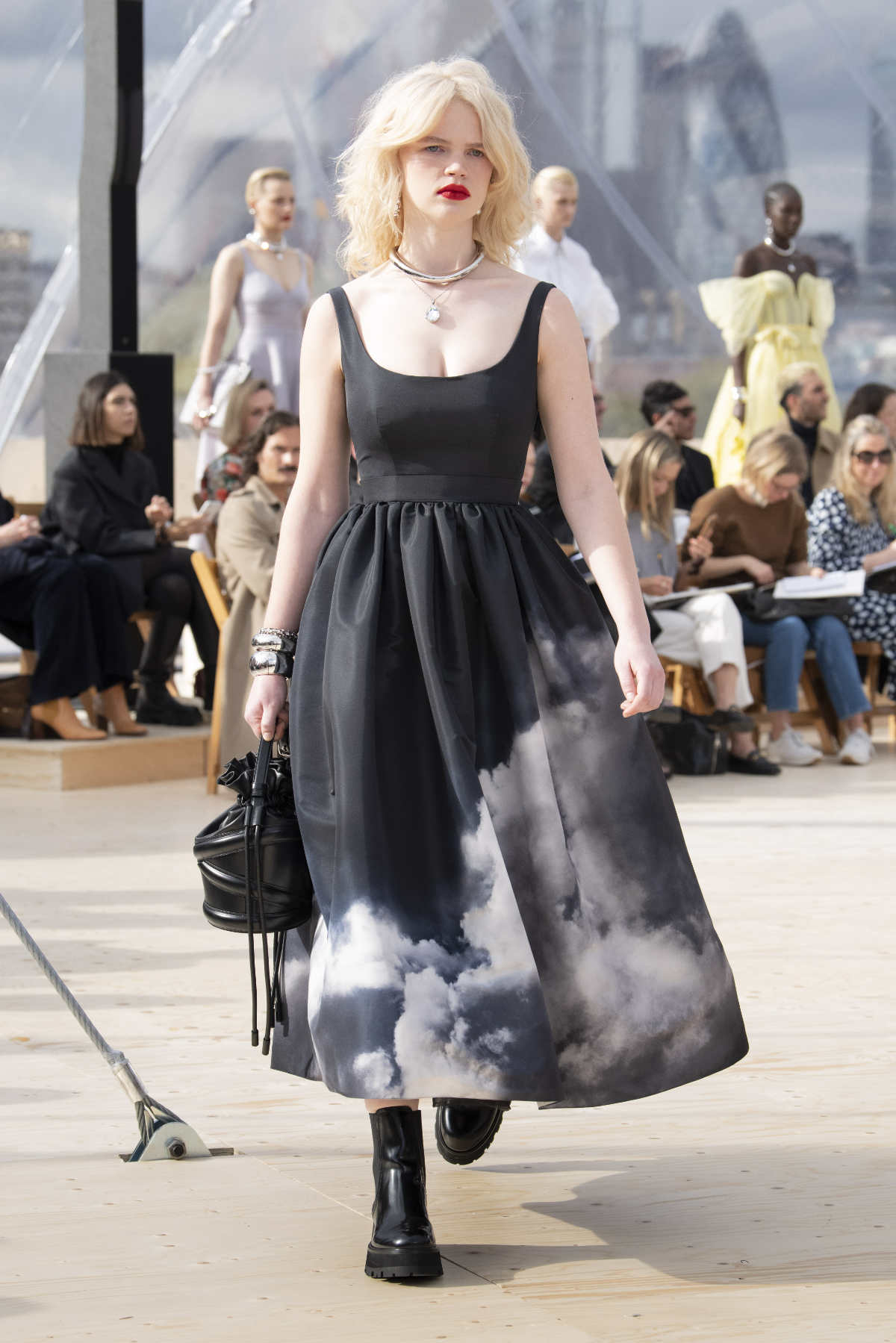 Alexander McQueen Presents Its New Spring/Summer 2022 Womenswear Collection: London Skies