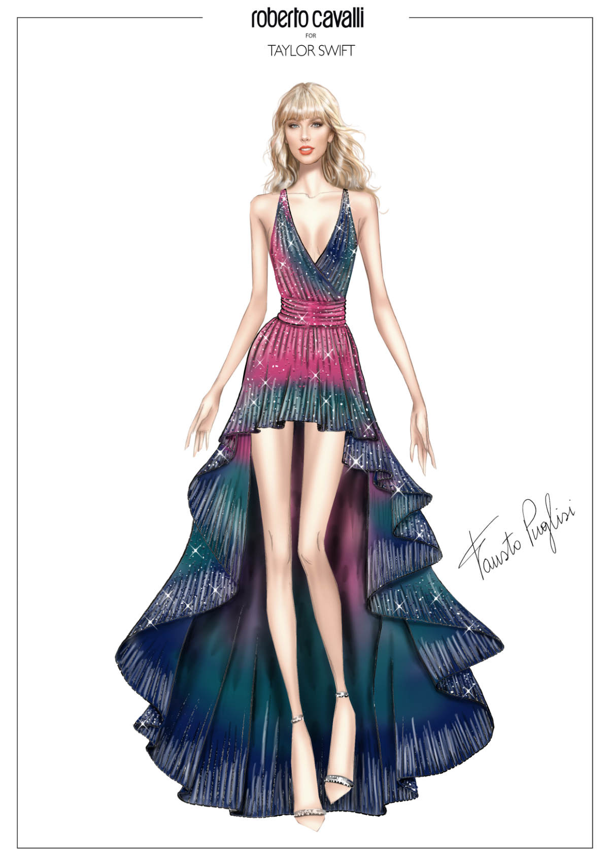 Roberto Cavalli Creates New Couture Ensembles For Taylor Swift