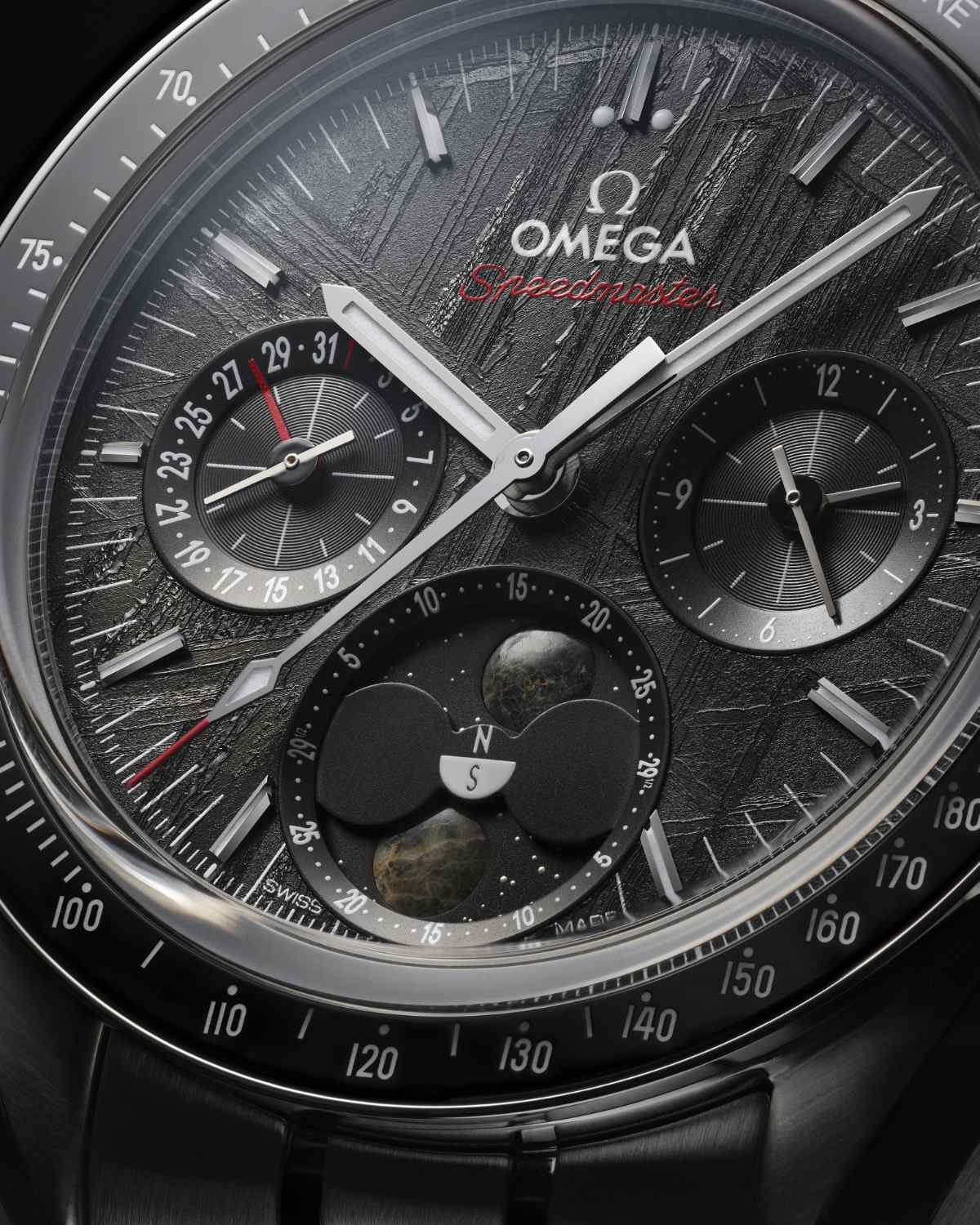 OMEGA Launches Its New Speedmaster Moonphase Meteorite