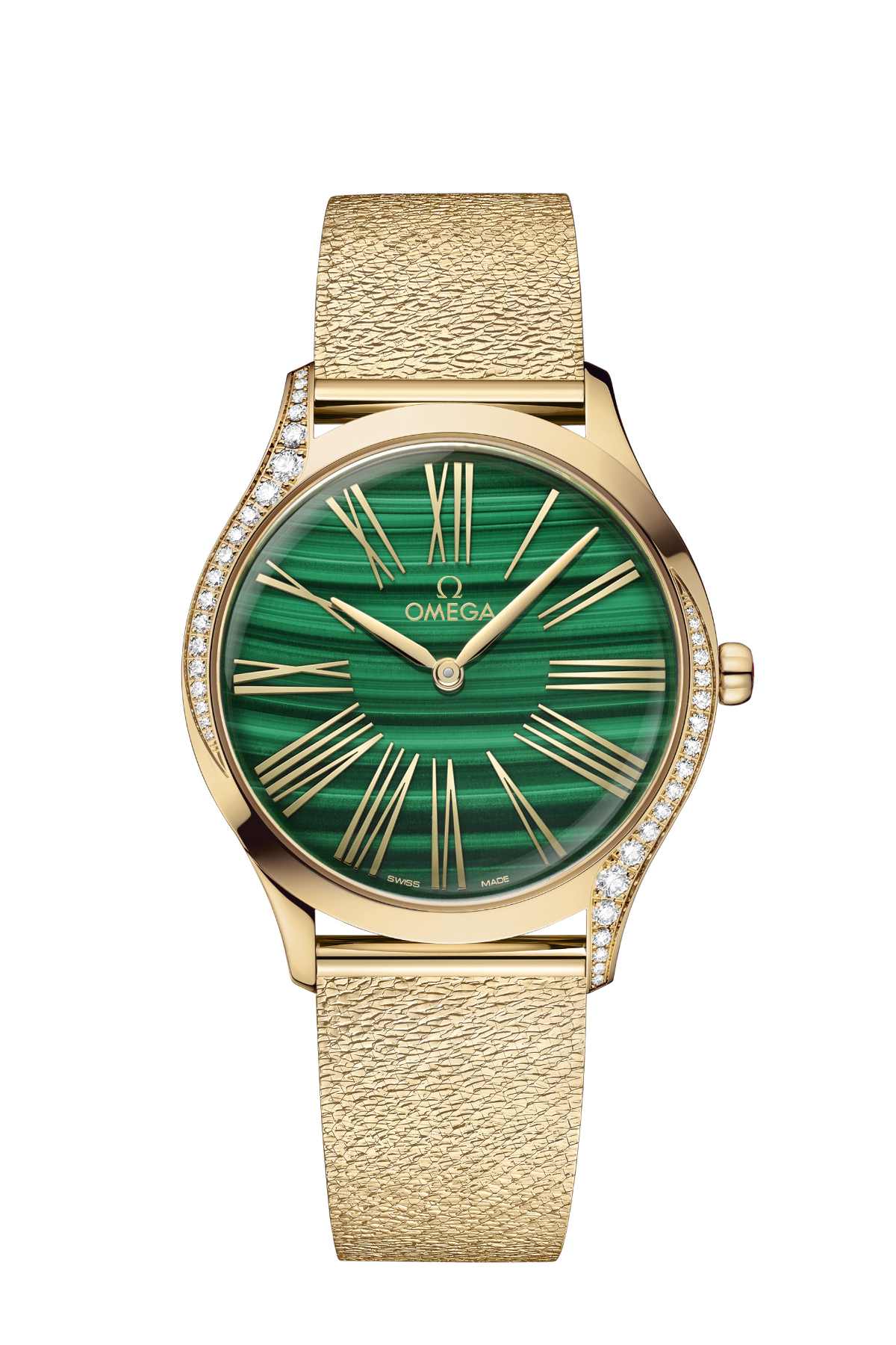 The OMEGA Trésor Is Enlivened With A New Malachite Dial