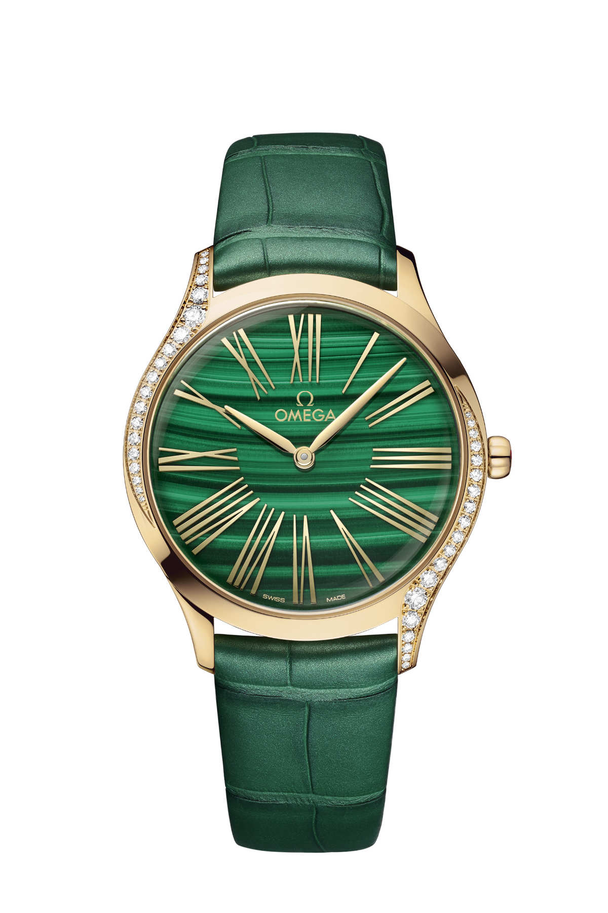 The OMEGA Trésor Is Enlivened With A New Malachite Dial