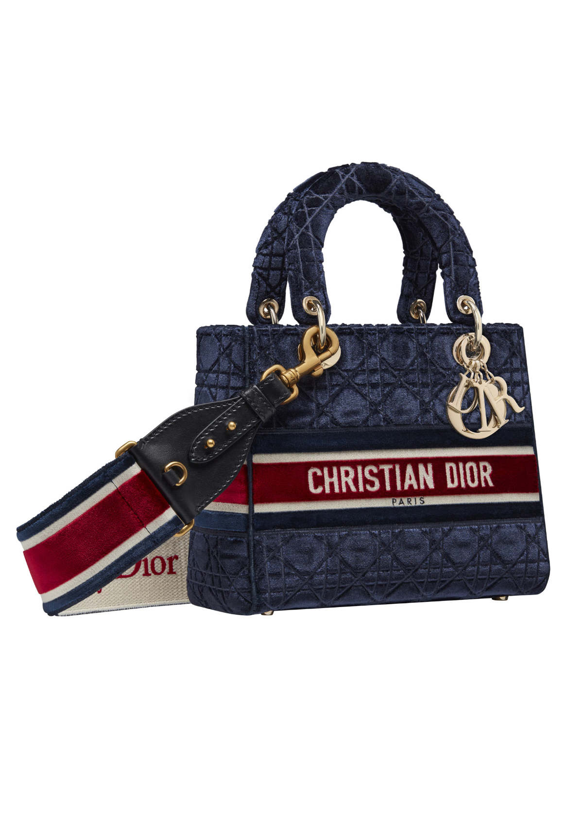 NEW Dior Book Tote: Blue Velvet Crocodile Embroidered, Large, 2021