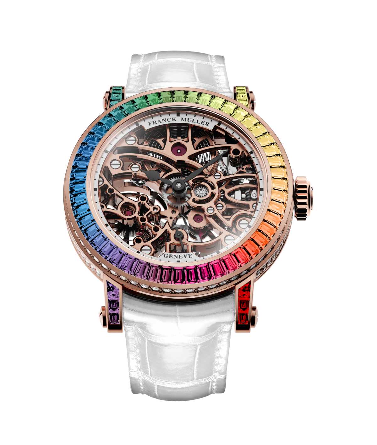 Franck Muller Presents Its New High Jewellery Watch: Round Skeleton Baguette