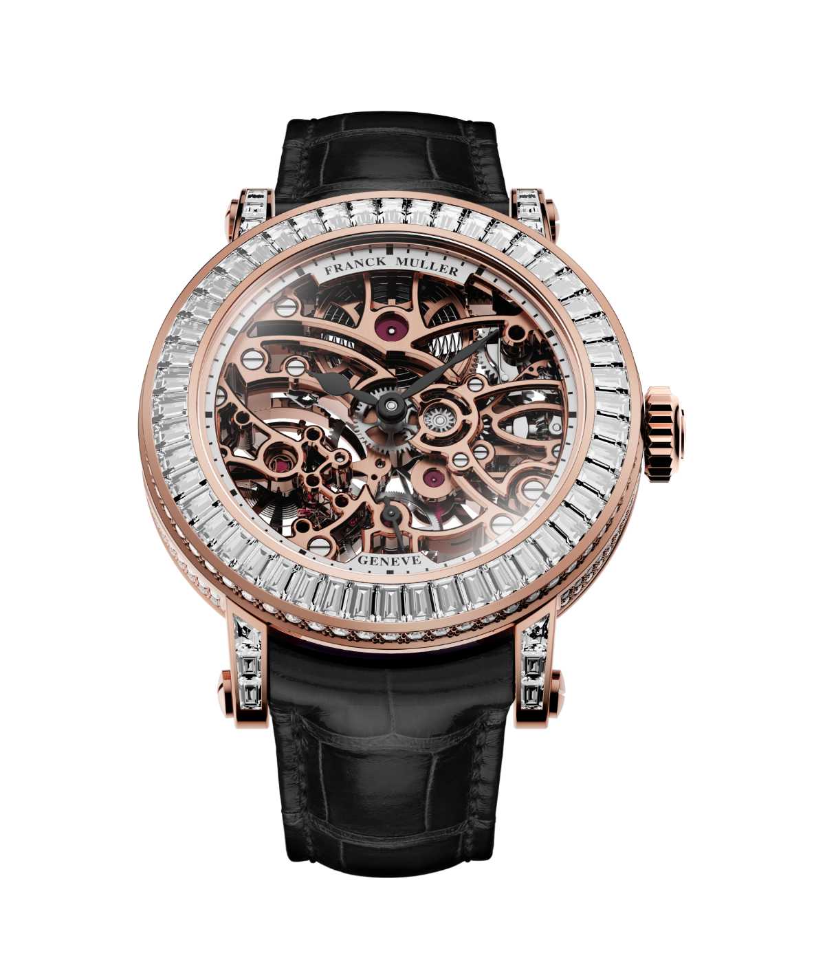 Franck Muller Presents Its New High Jewellery Watch: Round Skeleton Baguette