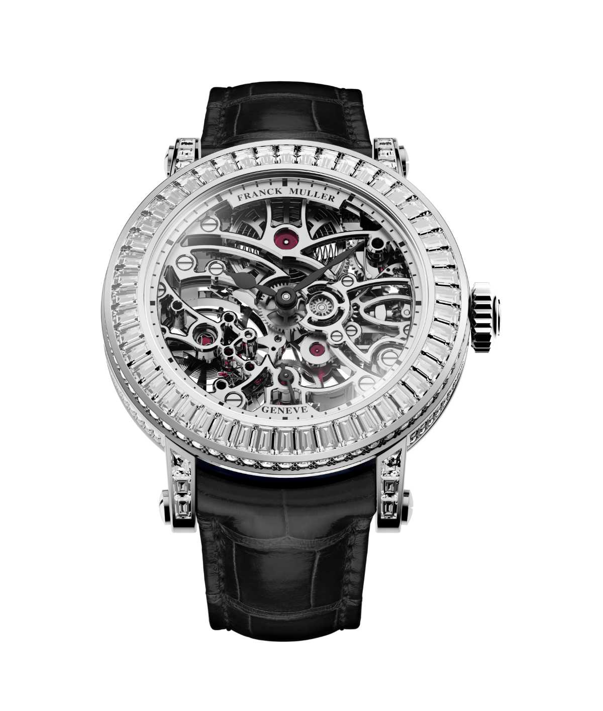 Franck Muller Presents Its New High Jewellery Watch: Round Skeleton Baguette