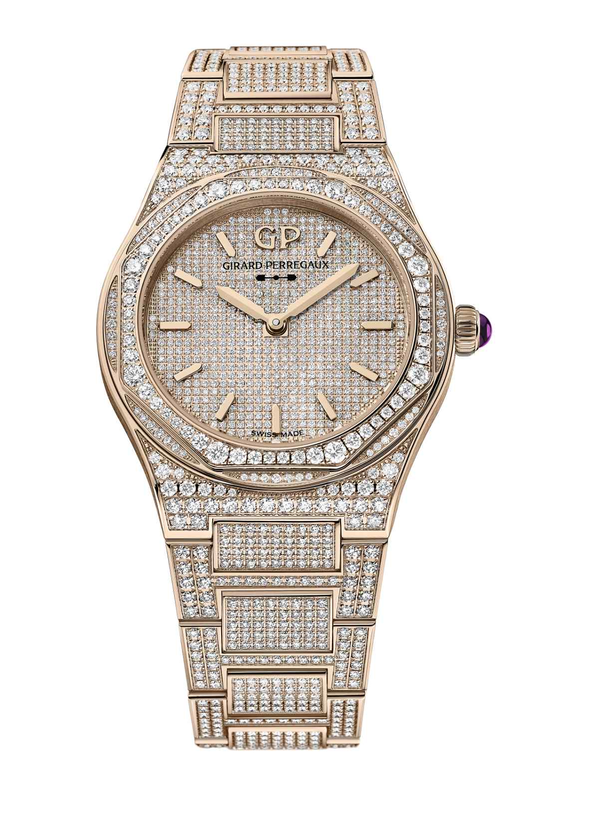 Girard-Perregaux Presents Its New Laureato 34 MM High Jewellery Watch