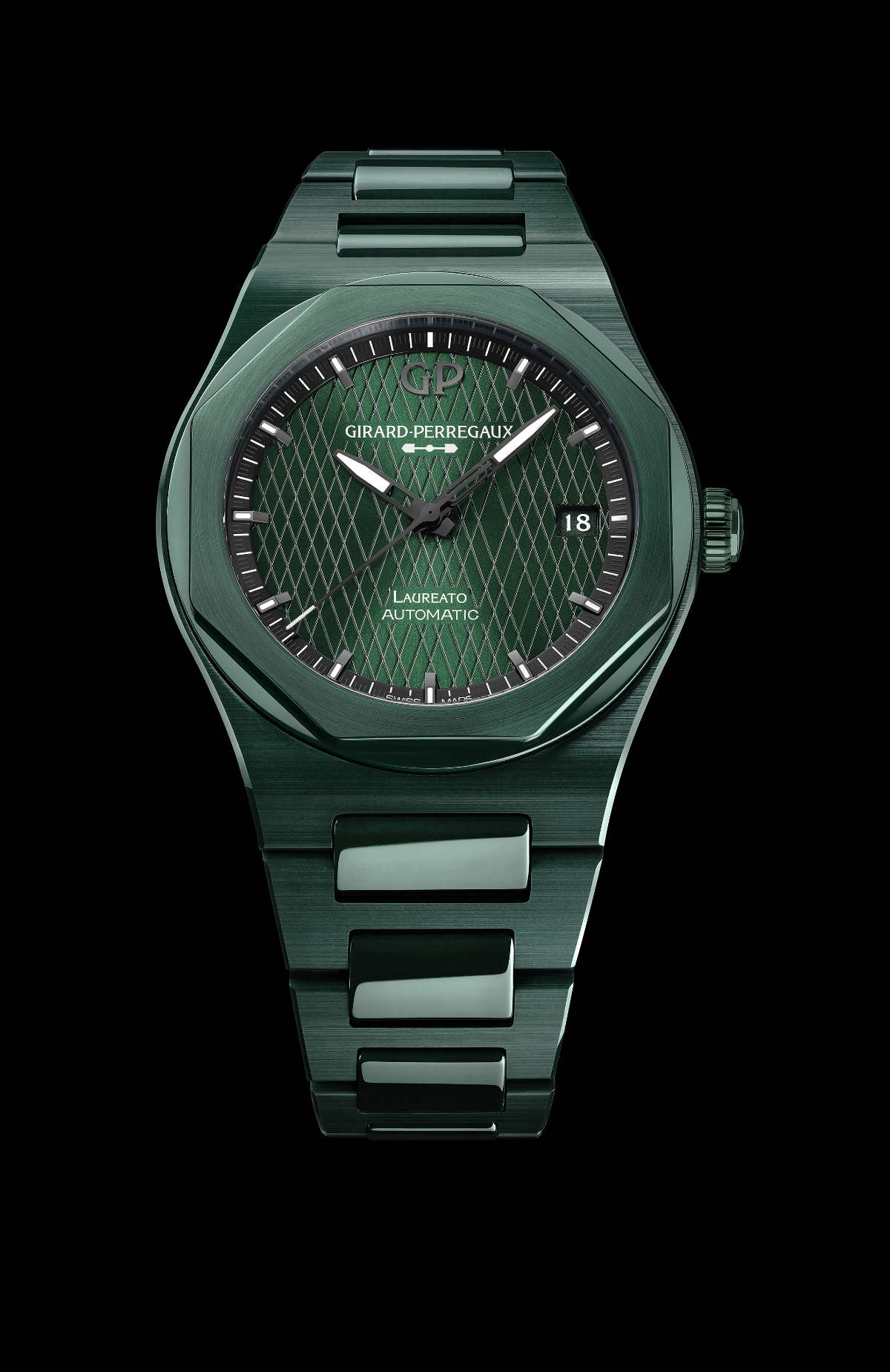 Girard-Perregaux Unveils Its New Laureato Green Ceramic Aston Martin Edition Watch