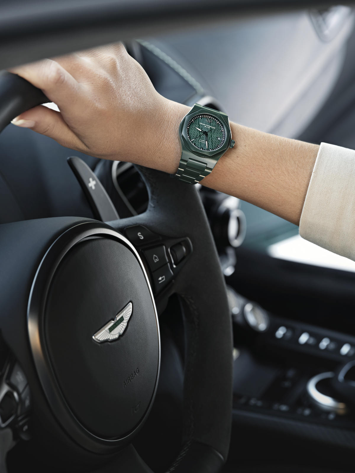 Girard-Perregaux Unveils Its New Laureato Green Ceramic Aston Martin Edition Watch