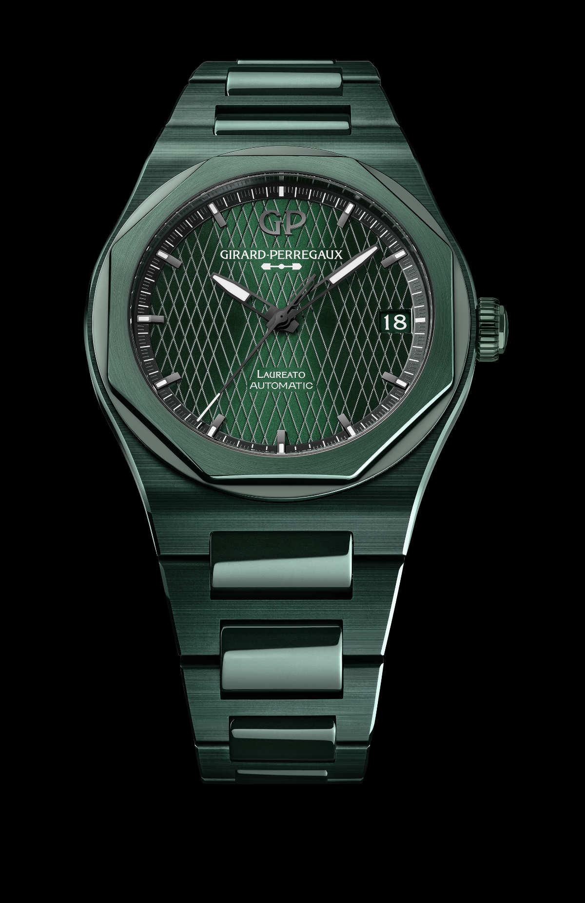 Girard-Perregaux Unveils Its New Laureato Green Ceramic Aston Martin Edition Watch