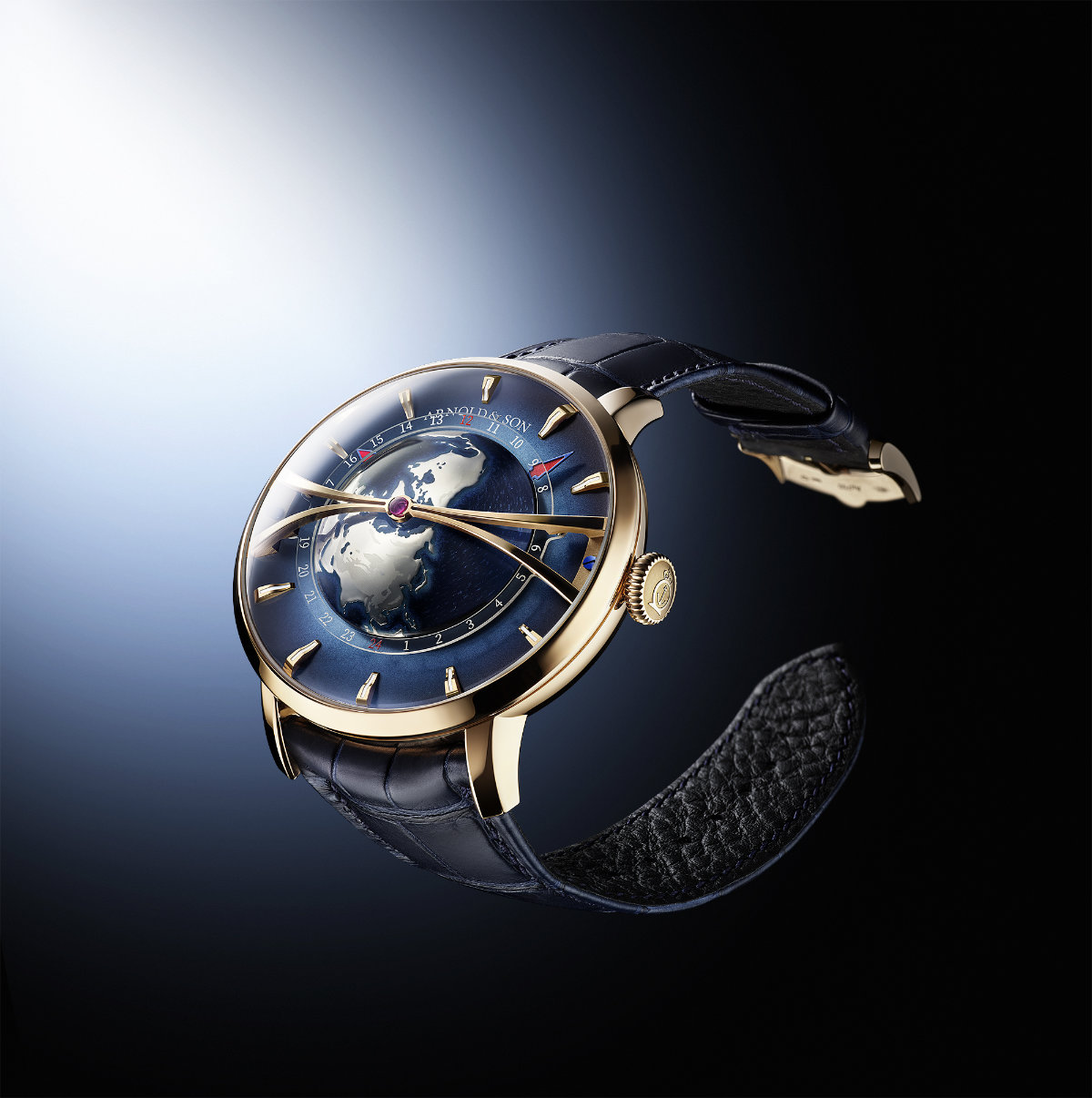 Arnold & Son Introduces Its New Globetrotter Gold Watch