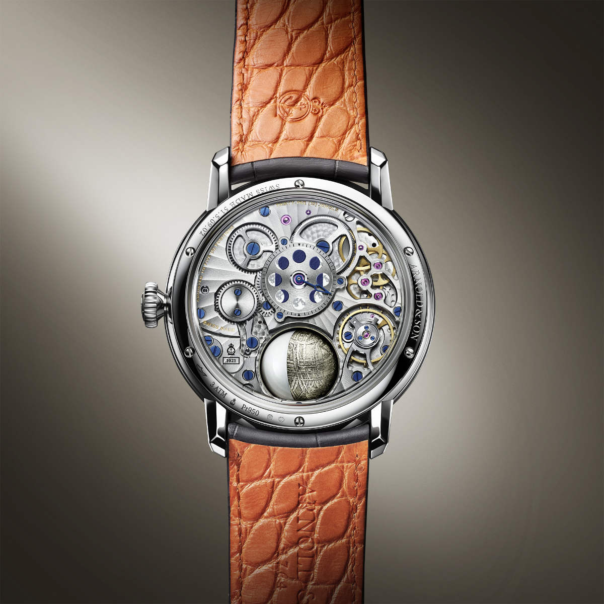 Arnold & Son Presents Its New Luna Magna Platinum Watch - Made Of Stardust