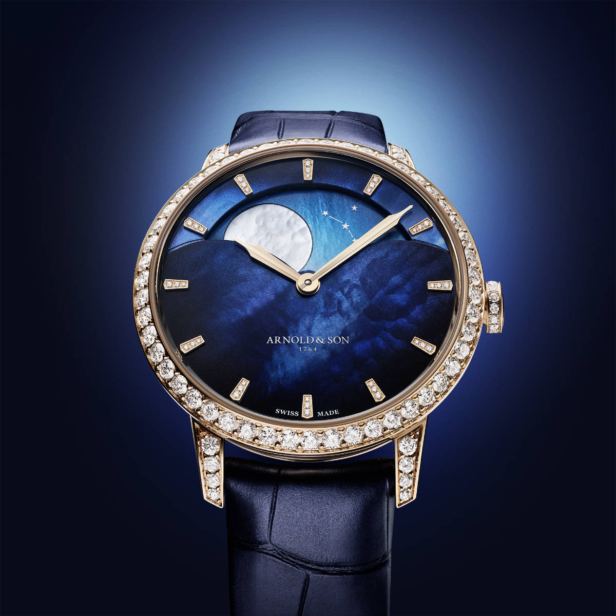 Arnold & Son Presents Its New Perpetual Moon 38 Gold Watch