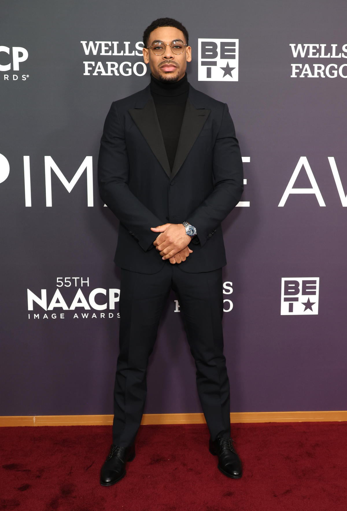 Aaron Pierre In Dunhill At The 55th NAACP Image Awards Events