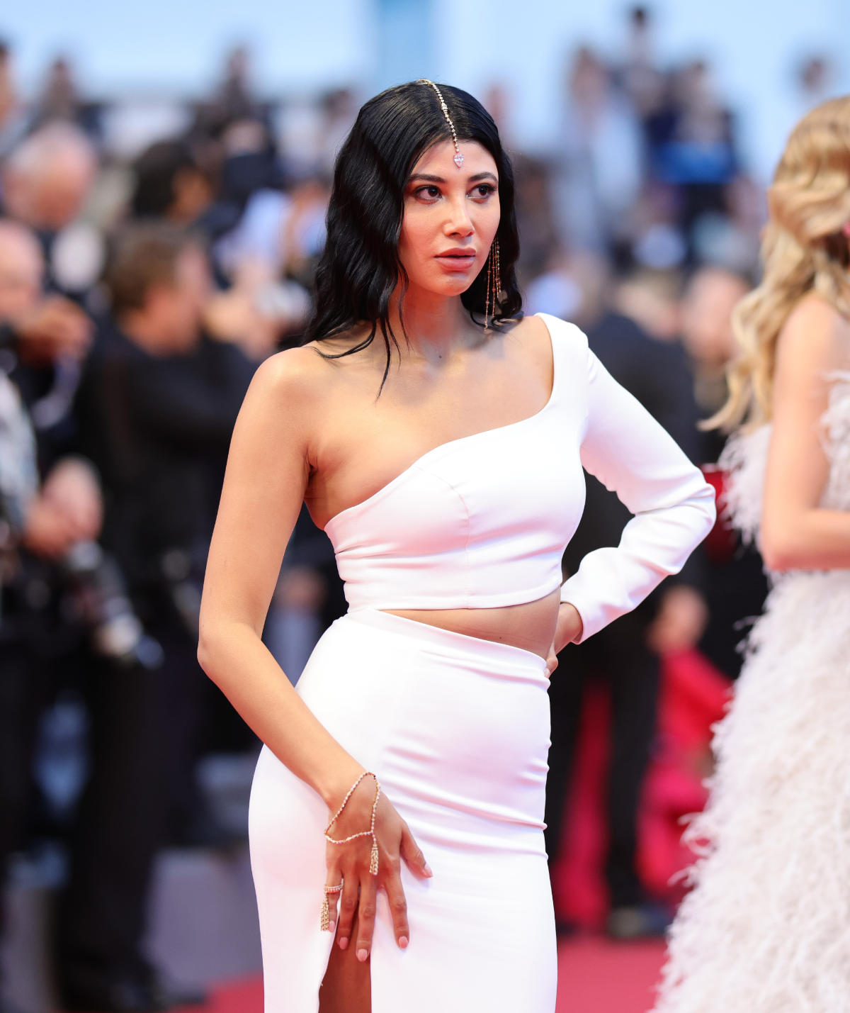 Messika On The Red Carpet During The 75th Annual Cannes Film Festival