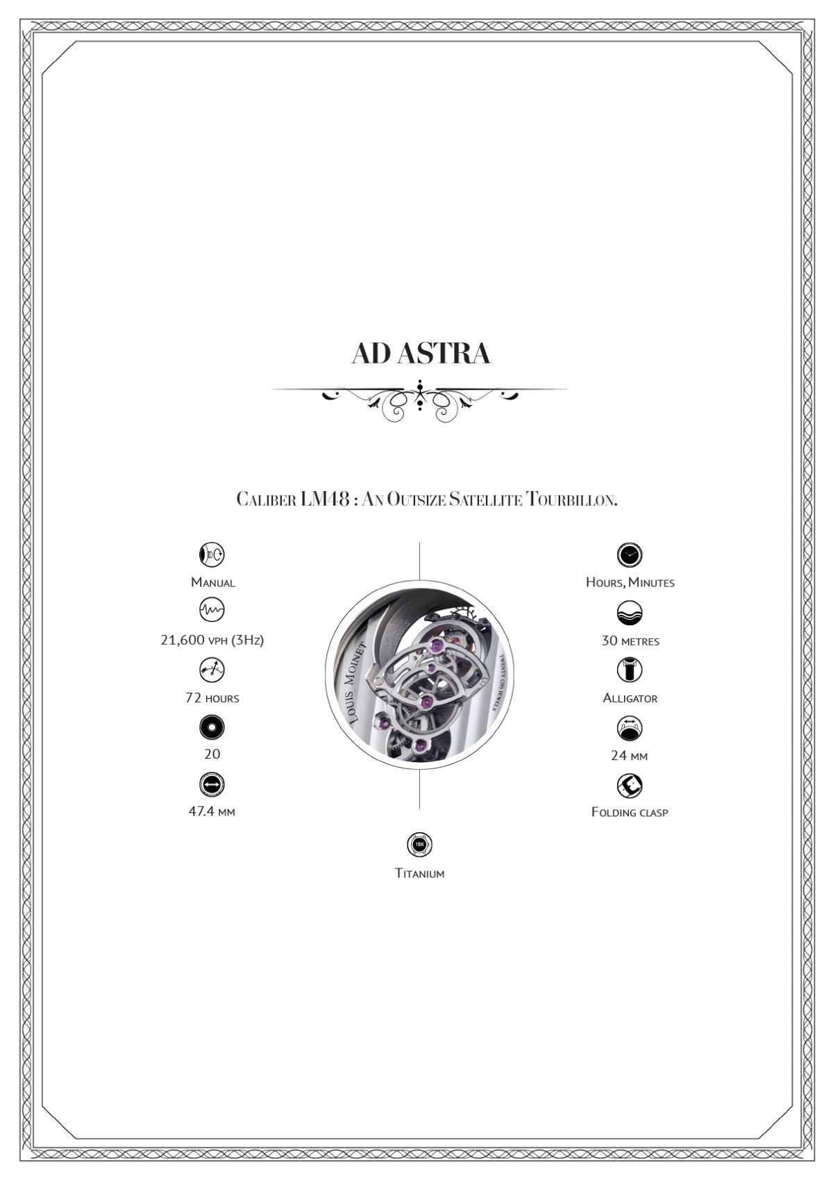 Discover AD ASTRA watch in the Louis Moinet Universe