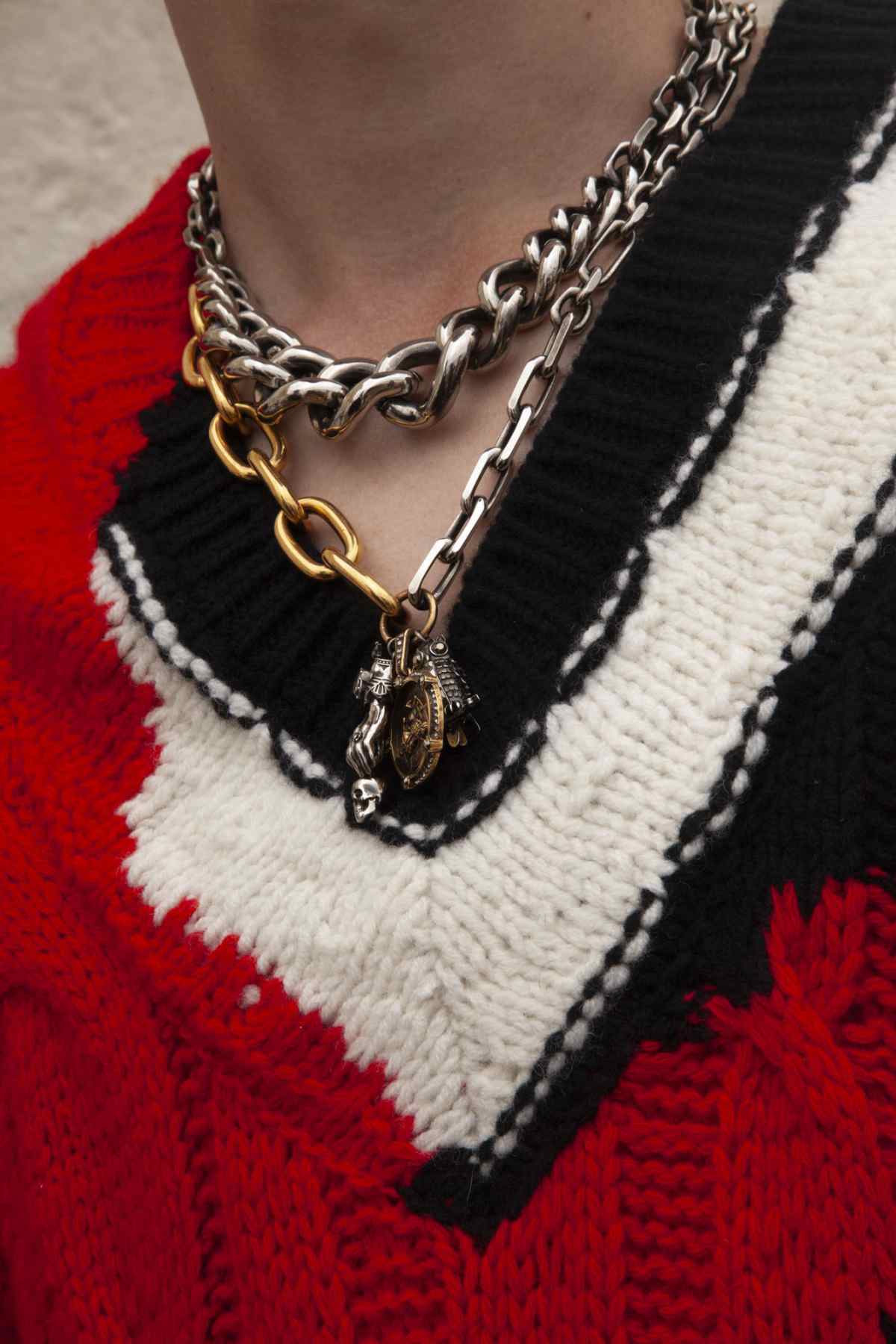 Alexander McQueen Presents New Ideas With Its Hybrid Knitwear