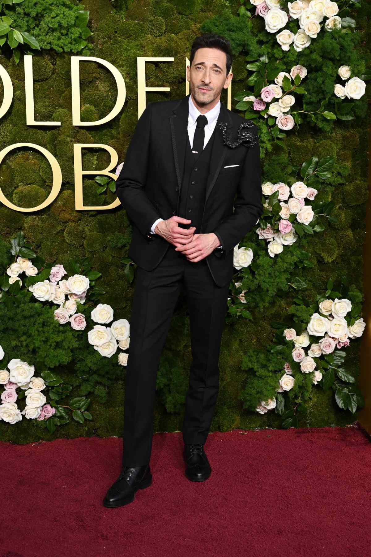 Adrien Brody And Ke Huy Quan In Thom Browne At The 82nd Annual Golden Globes