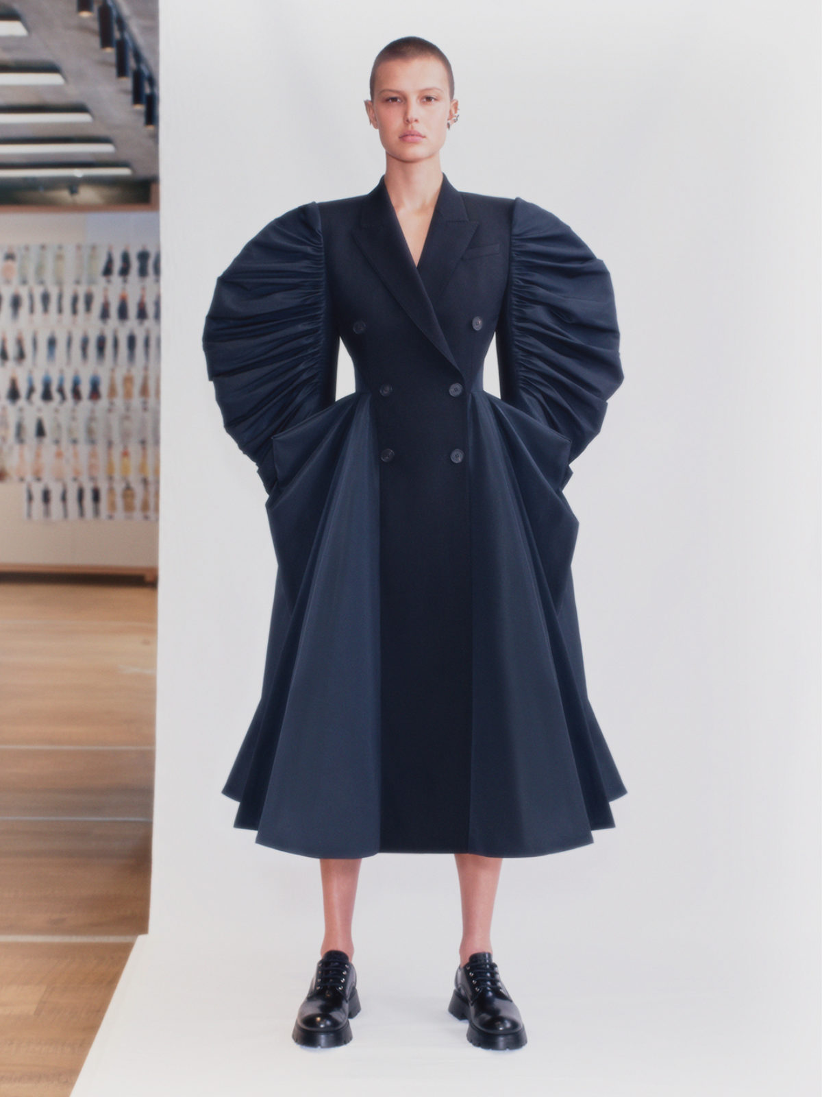 Silhouette In Focus Of Alexander McQueen's Spring/Summer 2021 Womenswear Collection