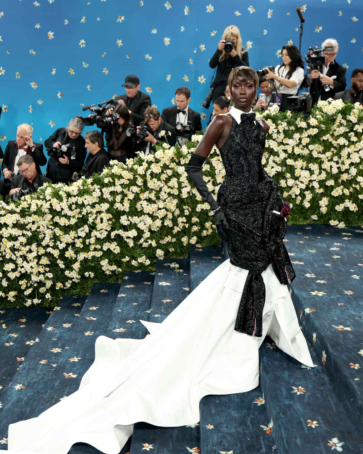 VIPs In Thom Browne At The 2025 MET Gala