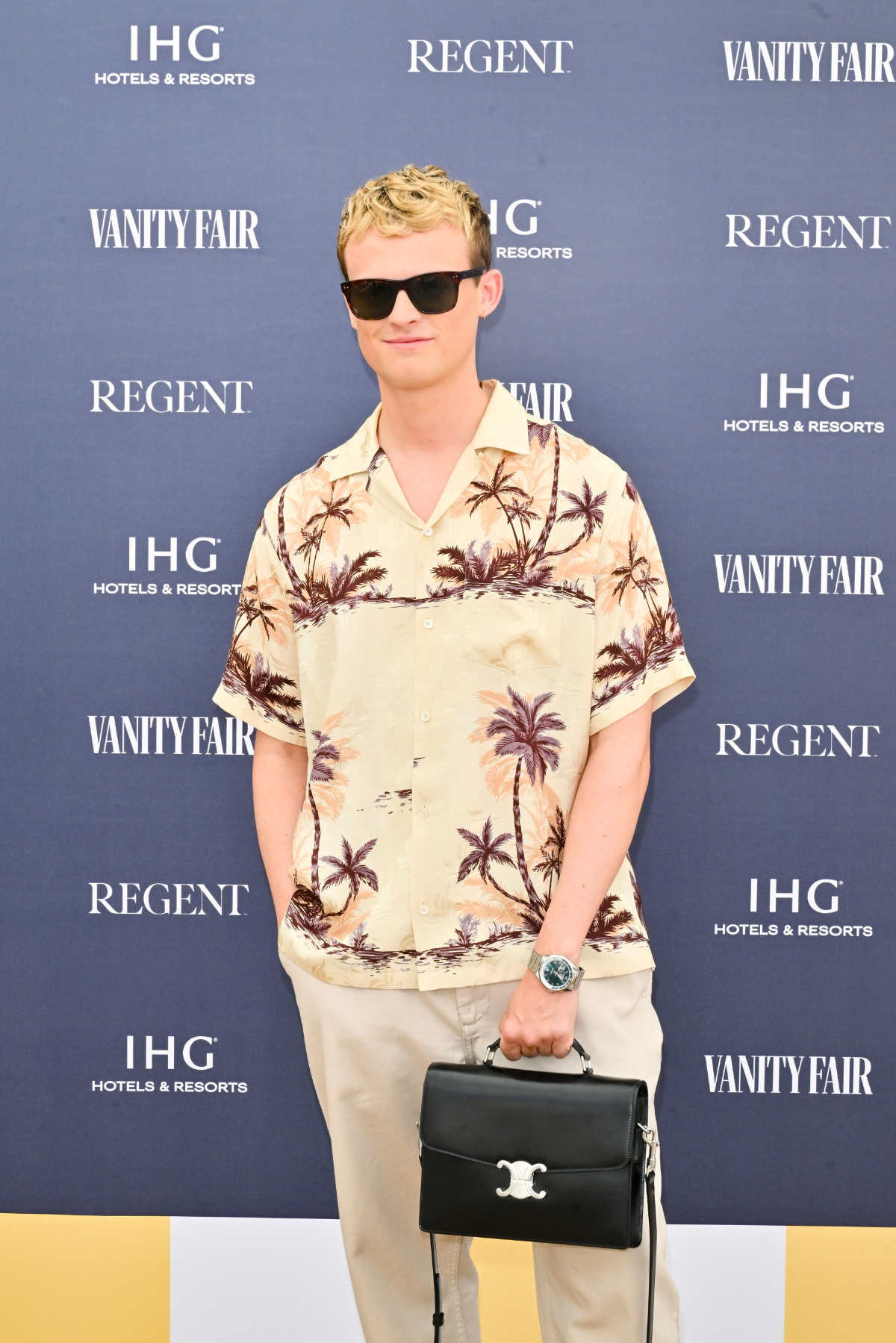 Anson Boon In Celine Homme At The 78th Annual Cannes Film Festival