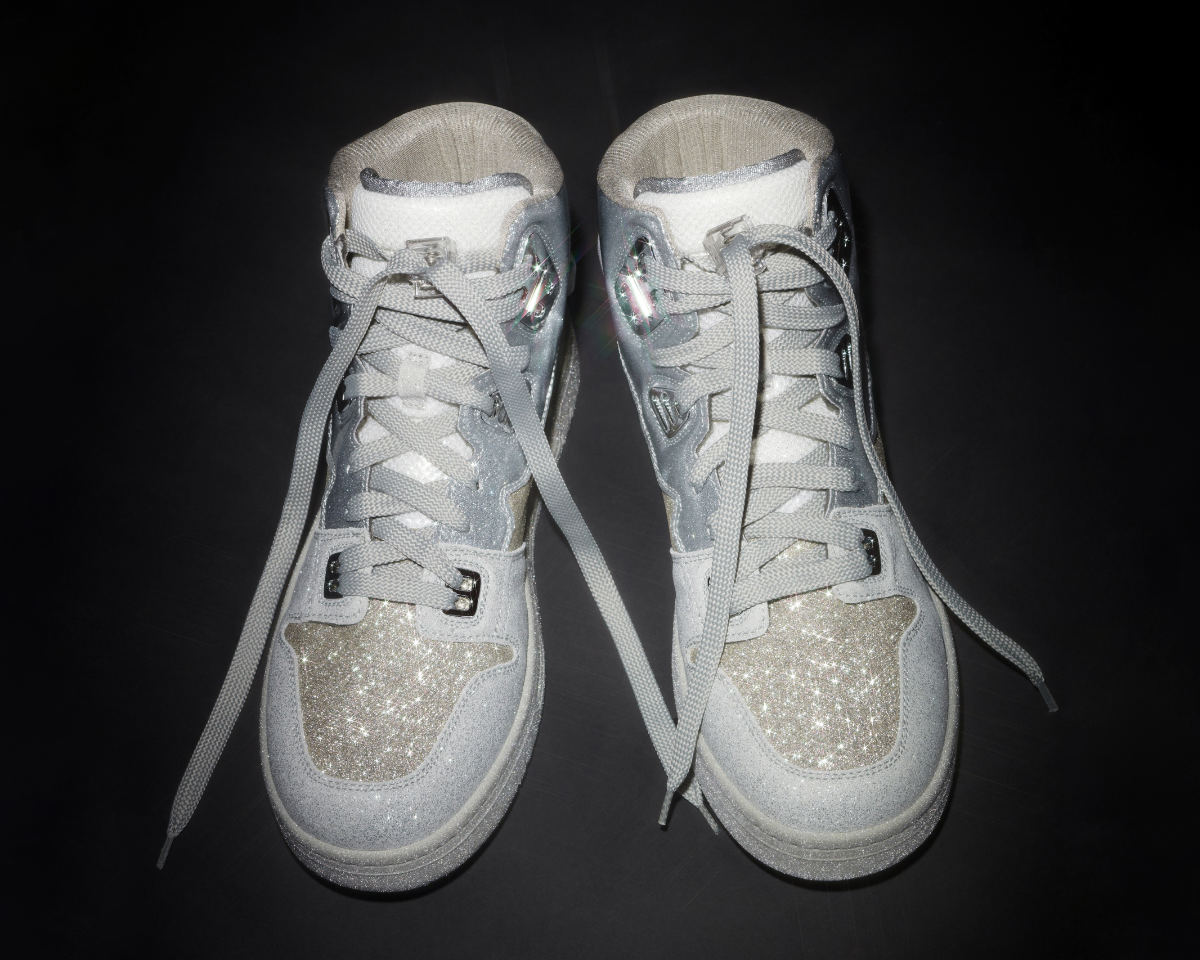 Acne Studios Presents New 08STHLM Sneaker Style In Glitter Silver