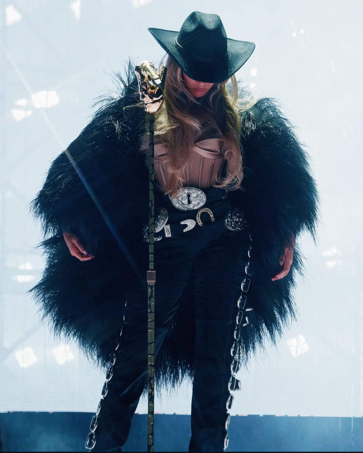 Beyonce In Schiaparelli At The Cowboy Carter Tour