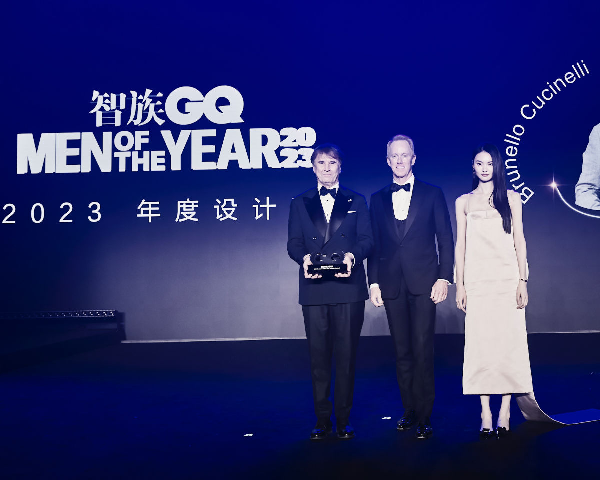 Brunello Cucinelli Receives The “GQ Designer Of The Year 2023” Award In China