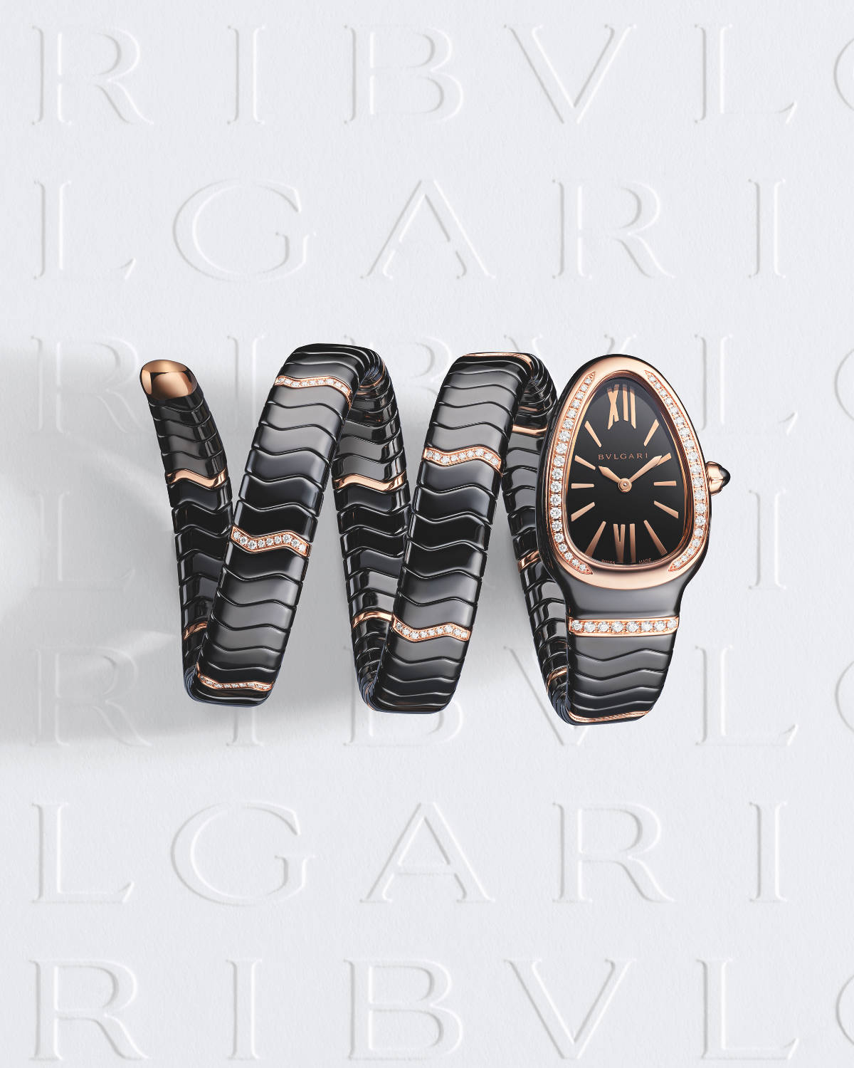Bulgari Present Its New Serpenti Spiga Ceramic Watch
