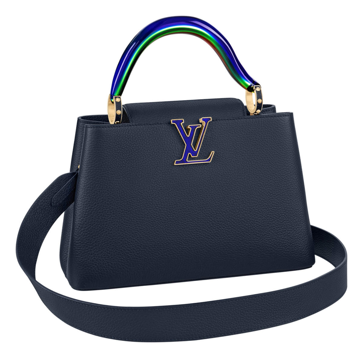 Louis Vuitton Capucines Bag with Plexiglass Top Handle