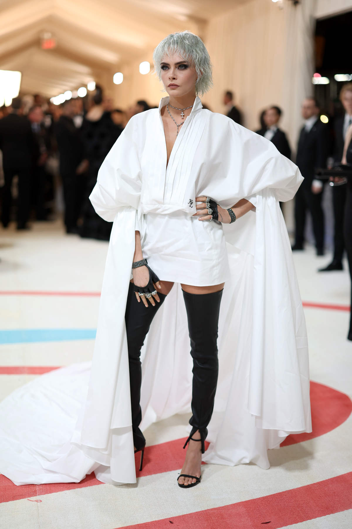 Celebrities In Karl Lagerfeld At The Met Gala 2023