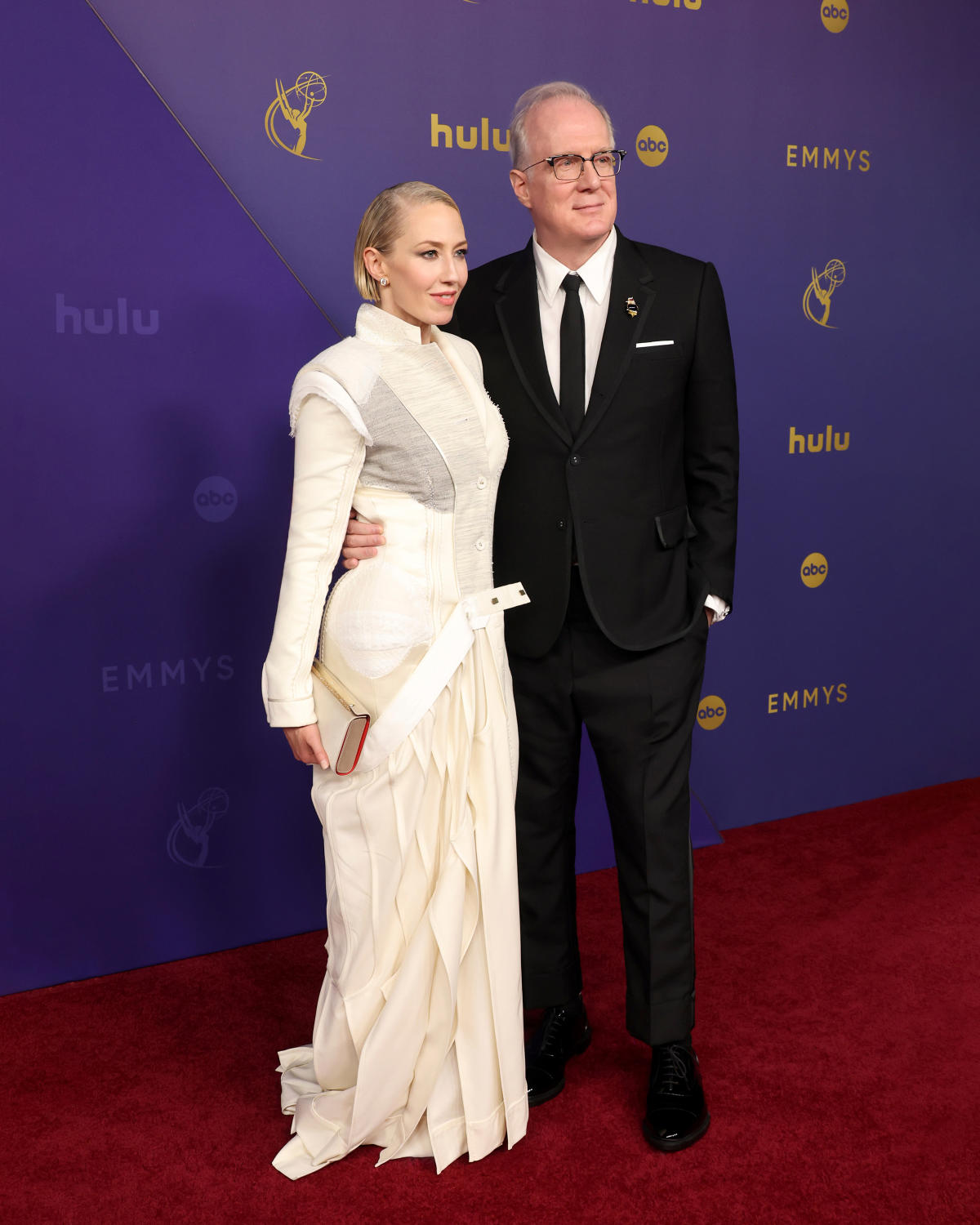 Celebrities In Thom Browne At The 76th Annual Emmy Awards