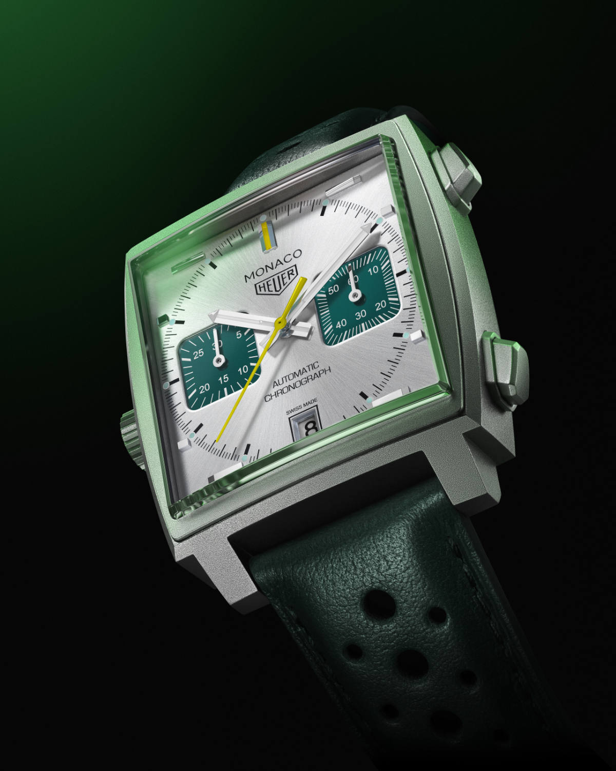 Tag Heuer Presents Its New Monaco Chronograph Racing Green Watch