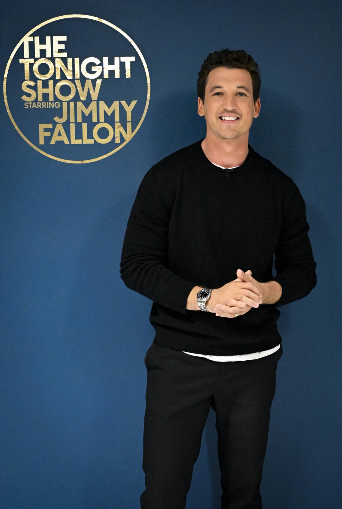 Miles Teller In CELINE HOMME To The Tonight Show Starring Jimmy Fallon
