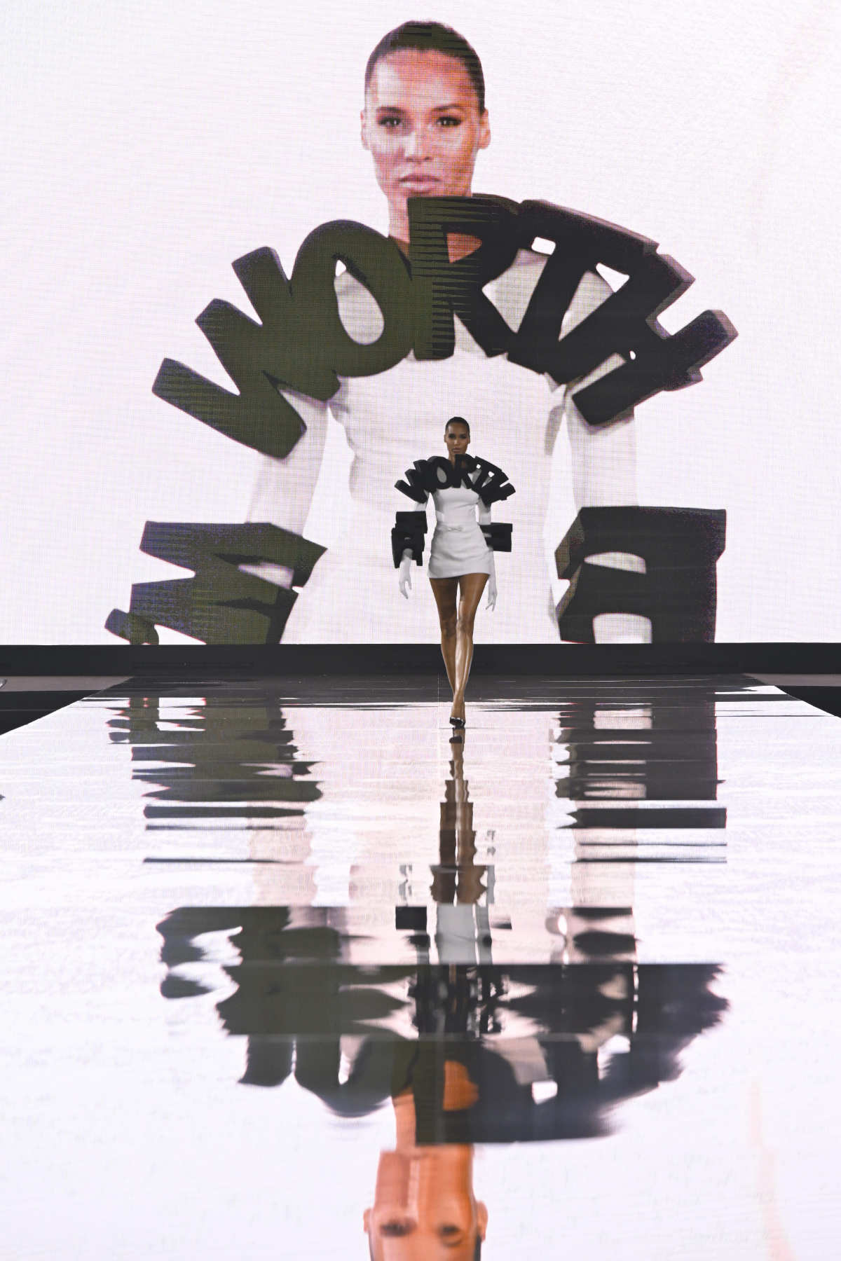 Cindy Bruna In A Custom Viktor & Rolf Haute Couture