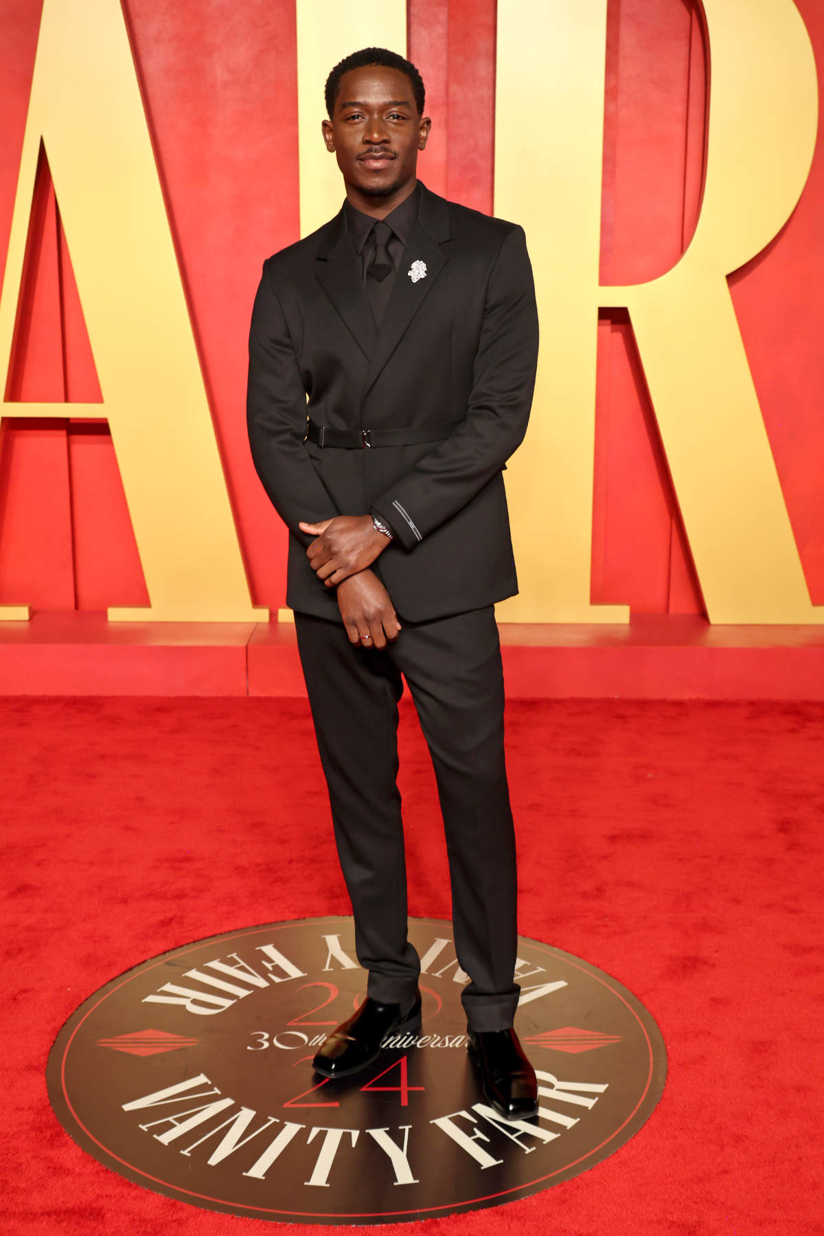 Damson Idris In Prada At The 2024 Vanity Fair Oscars Party