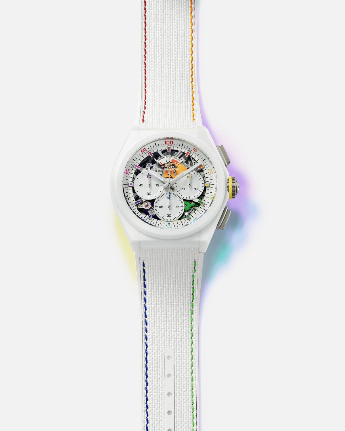 A Brightly Chromatic Expression Of The High-frequency Chronograph In The Defy 21 Chroma