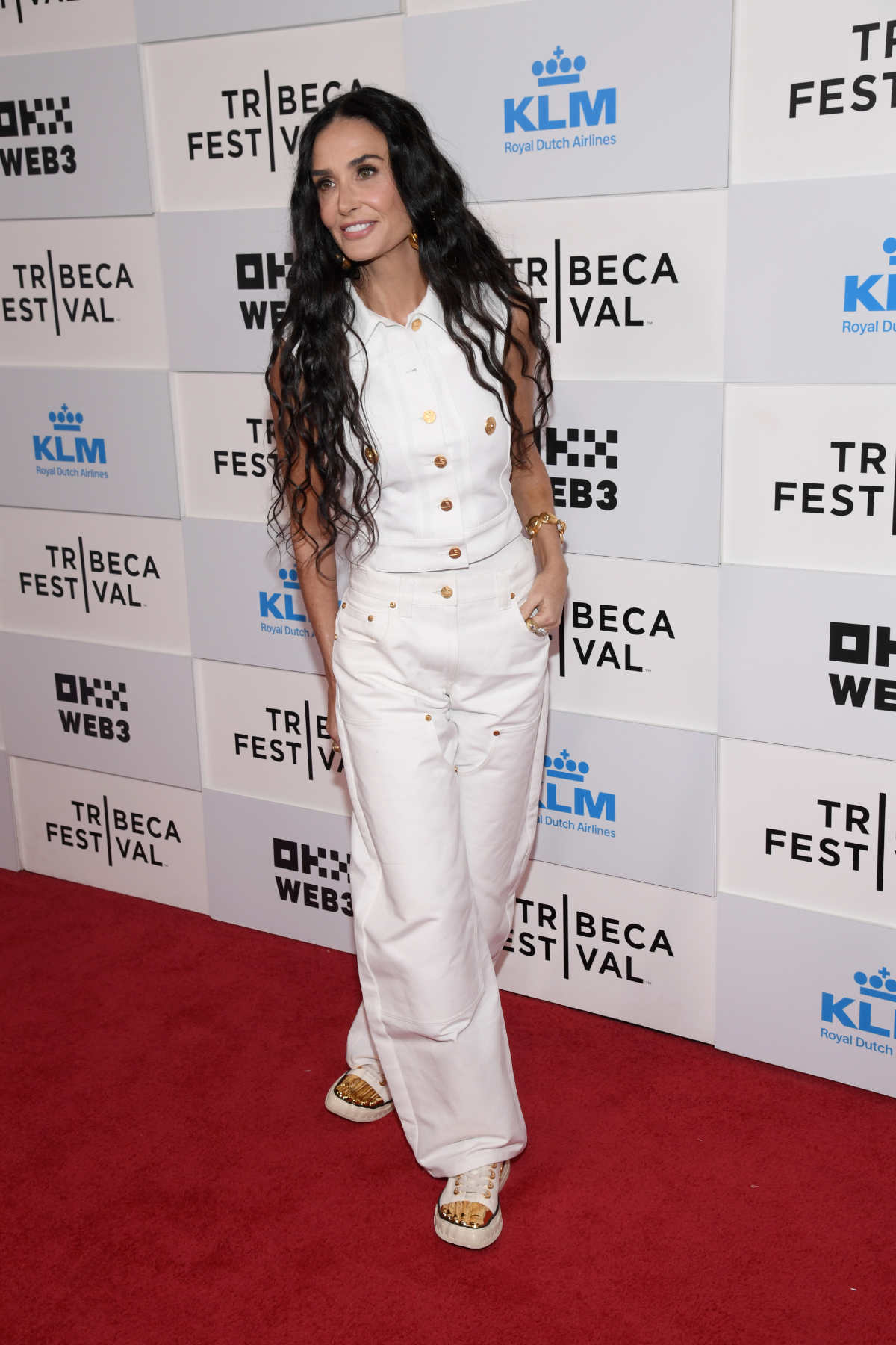 Demi Moore In Schiaparelli At The 2024 Tribeca Film Festival