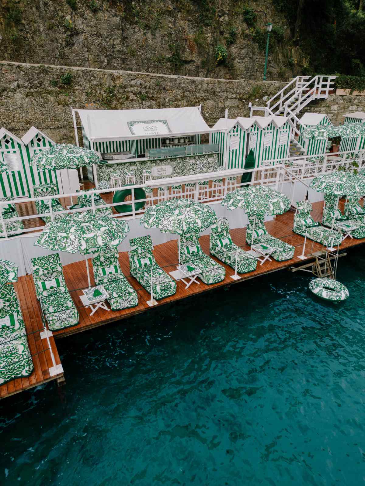 Dolce&Gabbana Brings Its Style To The Le Carillon Beach Club In Portofino